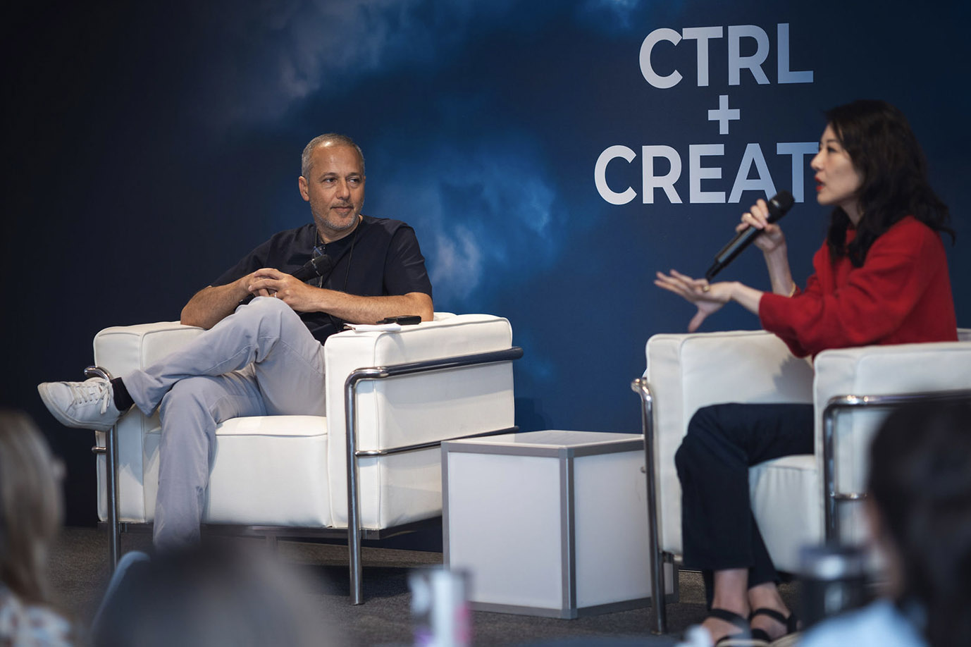New York event speaker session with CTRL Create branding