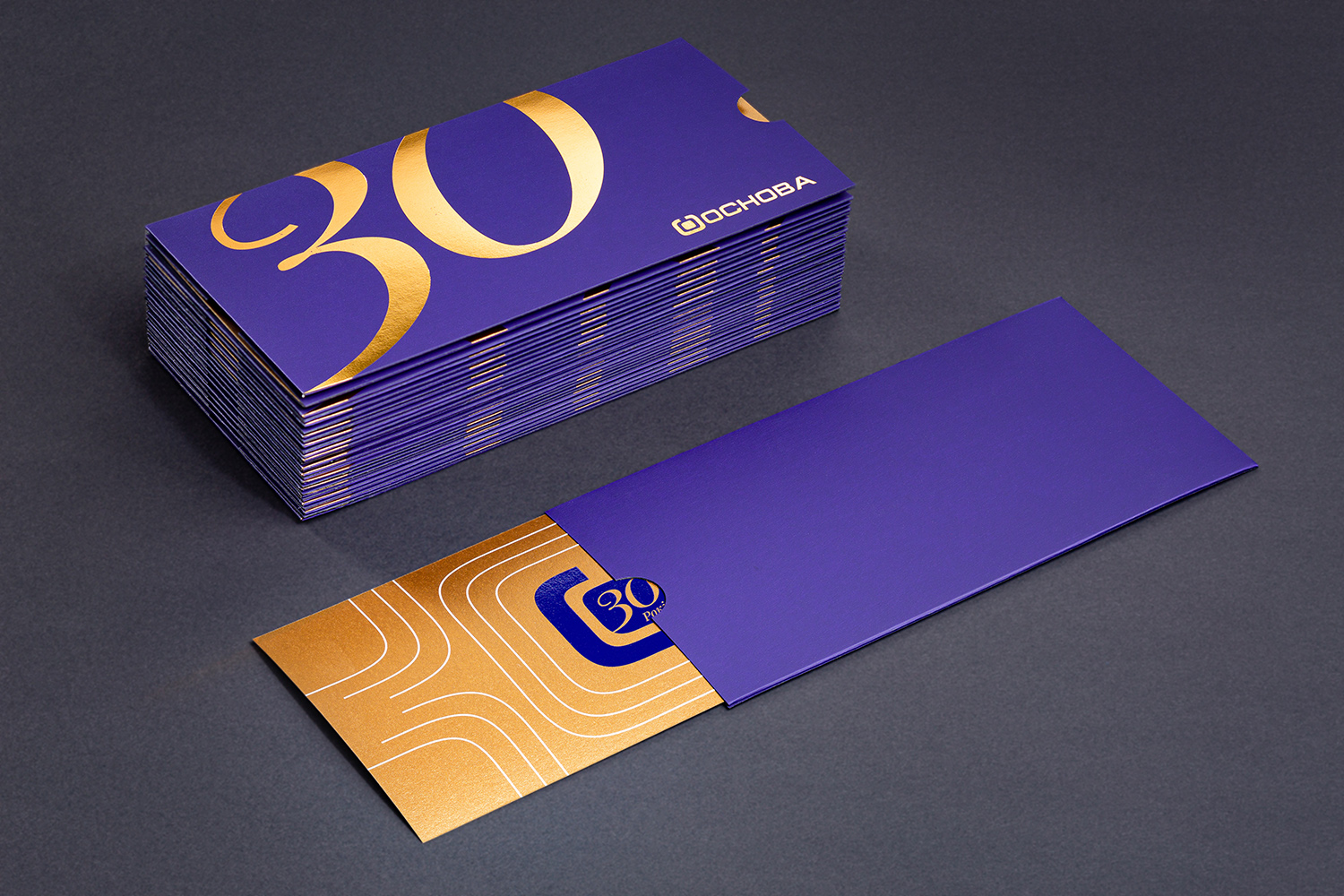 Osnova anniversary premium printed invitation materials