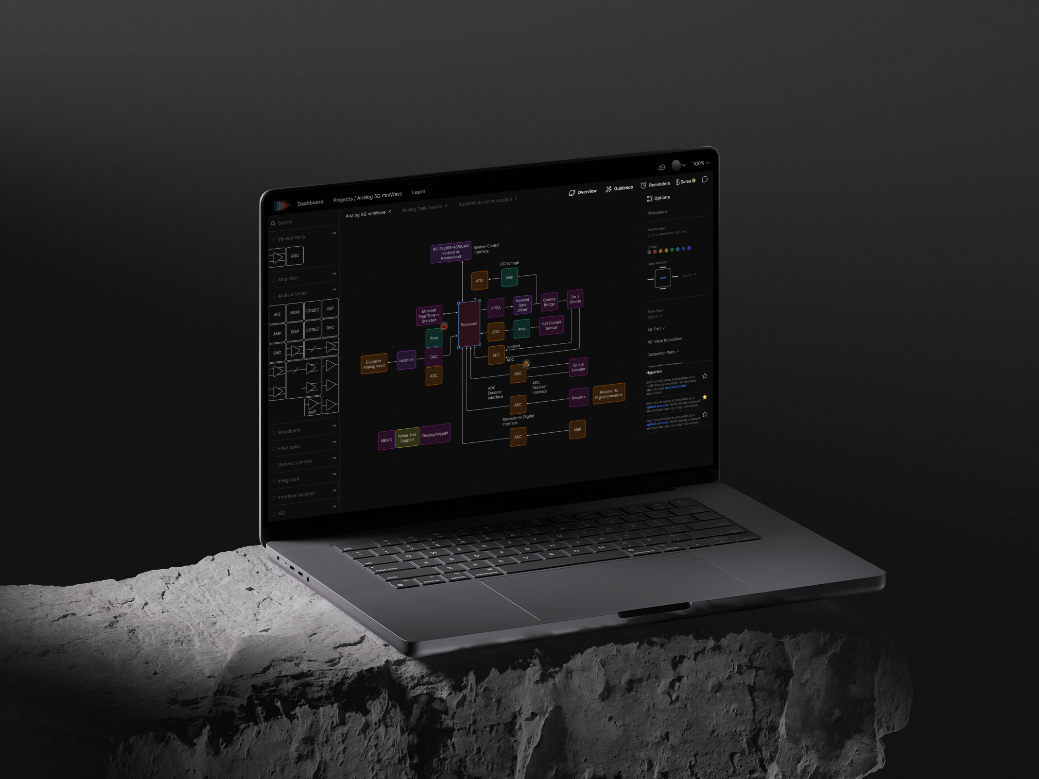 Collaborative enterprise web application canvas interface